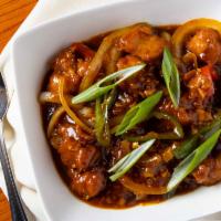 Hakka Chili · Onions, dried chilies, hot green peppers.