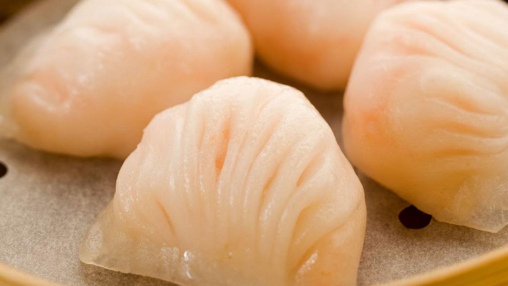 (Har Gow) Steamed Shrimp Dumplings (Har Gow) · *Consuming raw or undercooked meats, poultry, seafood, shellfish or eggs may increase your risk of foodborne illness, especially if you have certain medical conditions.
