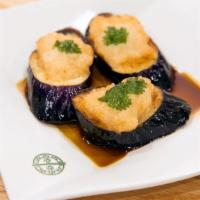 Deep Fried Eggplant With Shrimp · *Consuming raw or undercooked meats, poultry, seafood, shellfish or eggs may increase your r...