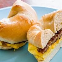 Sausage, 2 Eggs, And American Cheese · 