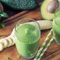 5 Smoothie · Smoothie made of fresh avocado, spinach, kale, bananas, and apple juice.