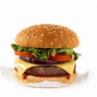Cheese Burger · Delicious Burger made with a beef patty, melted cheese, lettuce, tomatoes, and onion. Served...