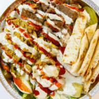 Chicken Platter · Grilled chicken cut from the gyro seasoned to perfection with your choice of toppings served...
