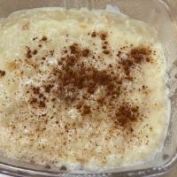 Rice Pudding · Traditional Cuban rice pudding with cinnamon and lemon zest