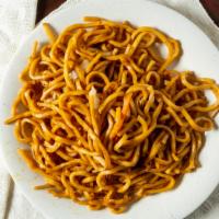Vegetable Lo Mein · Served with soft noodles.