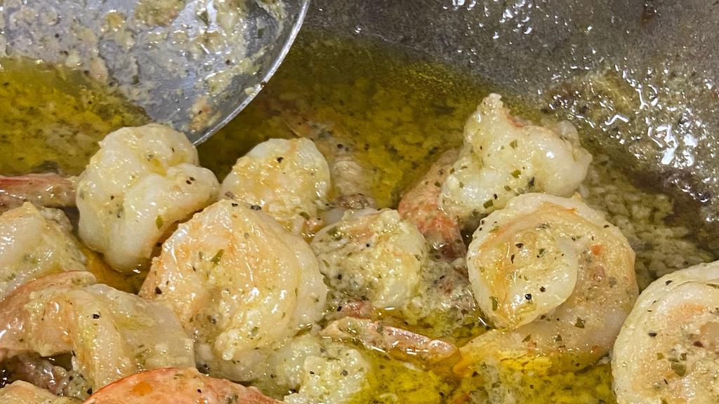 Sk Garlic Sofrito Shrimp · Jumbo White Shrimp sauteed with garlic butter sofritos and garlic paste for a well seasoned explosion of garlicky goodness.
