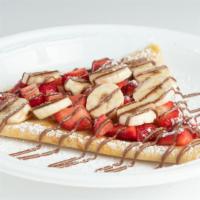 Romeo And Juliet Crepe
 · Banana, Strawberry, and Nutella.