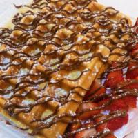 Romeo & Juliet Waffles
 · Strawberries, Banana, Nutella