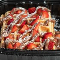 Strawberry Nutella Waffles
 · Strawberries and Nutella