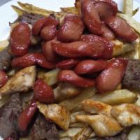 Loaded French Fries · Fries beef chicken and sliced hotdog