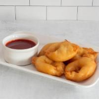 Sweet & Sour Shrimp (Small) · Hand battered, butterflied jumbo shrimp deep fried and served with a side of our sweet and s...