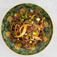 Pepper Steak With Onions (Small) · Sliced beef, onions and green bell peppers cooked down and then wok tossed in our pepper ste...