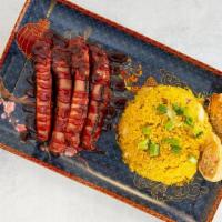 Barbecued Spare Ribs · Served with your choice of rice and your choice of egg roll on the side