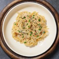 Classic Garlic Butter Pasta · Golden garlic butter sauce blend cooked with your choice of pasta. .