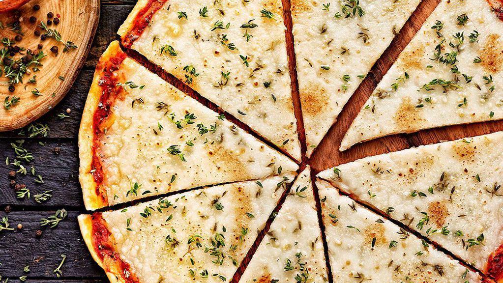 White Lover Pizza · Mozzarella, Provolone, And Parmesan Cheese.