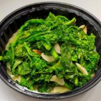 Broccoli Rabe · Sauteed in olive oil and garlic.