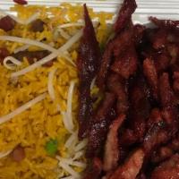 Boneless Spare Ribs · Served with pork fried rice and can soda