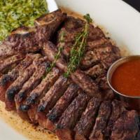 42 Oz Porterhouse For Two · Prime aged steak