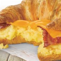 Croissant Classic · Scrambled egg, American cheese, and choice of meat