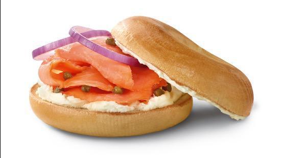 Nova Lox · YOUR CHOICE OF BAGEL WITH PLAIN CREAM CHEESE, ONION AND CAPERS.