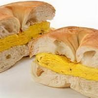 Egg And Cheese Sandwich · EGG ON YOUR CHOICE OF BAGEL