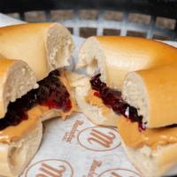 Bagels With Peanut Butter  Jelly · 
