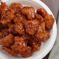 Bbq Boneless Chicken Wings 1/4 Lb. · Boneless wings tossed with a sweet and smoky BBQ sauce.
