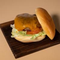Hokkaido Cheese Burger · House burger with lettuce, tomato, cheese and Japanese mayo