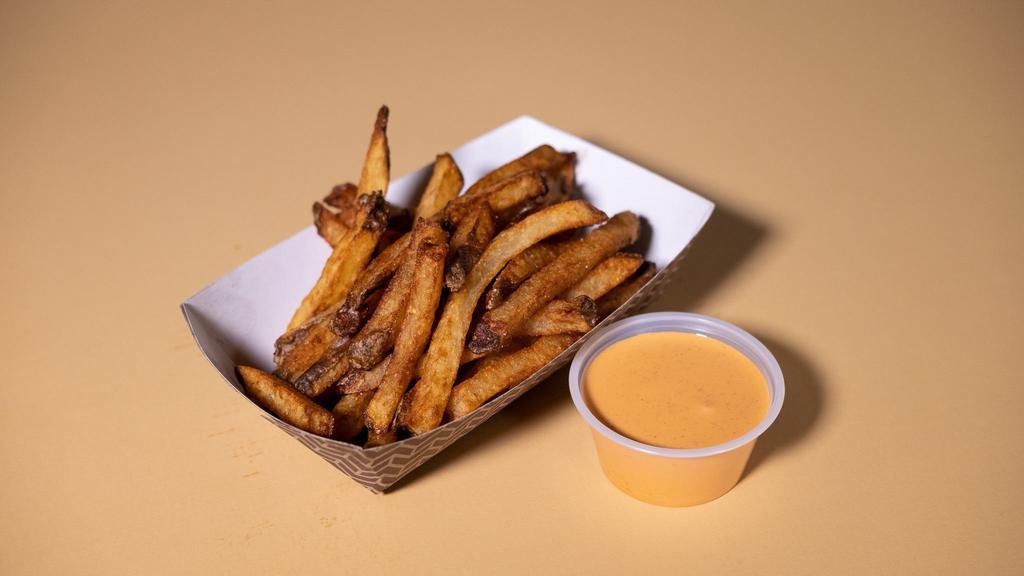House Fries With Curry Sauce · House cut fries, curry sauce on the side.