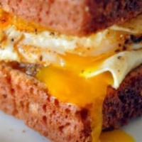 Fried Eggs Sandwich · Add cheese, bacon or sausage for an additional charge.