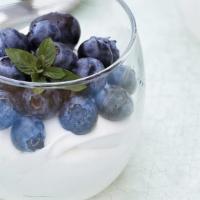 Yogurt With Blueberries And Honey. · Strawberry/vanilla/plain Greek yogurt with blueberries and honey.