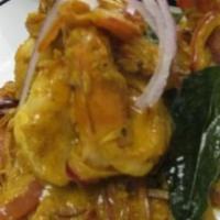 1/2 Shrimp Varuval · shrimp with onion, garlic, coriander and southern spices - Chennai