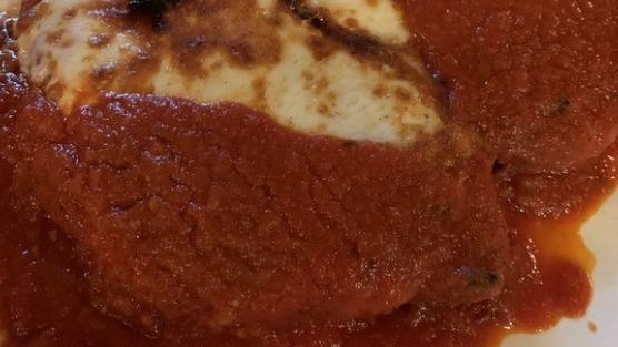 Eggplant Parmigiana Dinner · Lightly breaded and baked with mozzarella cheese in a tomato sauce. Served with pasta or vegetables.