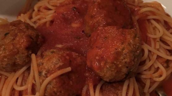 Spaghetti & Meatballs · in Tomato Sauce