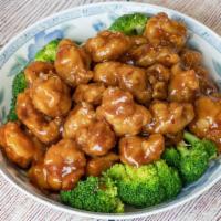 General Tso'S Chicken · Hot and spicy. Boneless chunks of thigh and leg stir fried in our special hot pepper sauce.