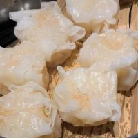 Shumai (3) · Three pieces. Steamed pork dumpling with miso sauce.