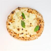 Quattro Formaggi · Mozzarella, Gorgonzola Dolce, Parmigiano Reggiano DOP, Pecorino Romano.