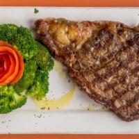 Ribeye Steak · Served with pasta, salad, or french fries.