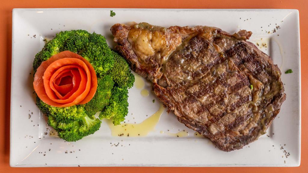 Ribeye Steak · Served with pasta, salad, or french fries.