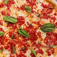 Margherita Pizza · Plum tomato and fresh mozzarella.