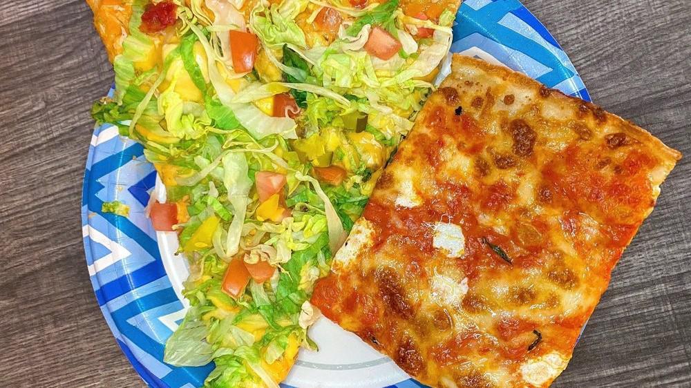 Big Mac Pizza · With hamburger, yellow cheeses, lettuce, tomatoes, onions, pickle and secret sauce.