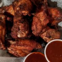 Bell'S Smoked Drums & Flats · Cherry wood smoked wings with our house rub; best served naked with sauce on the side.