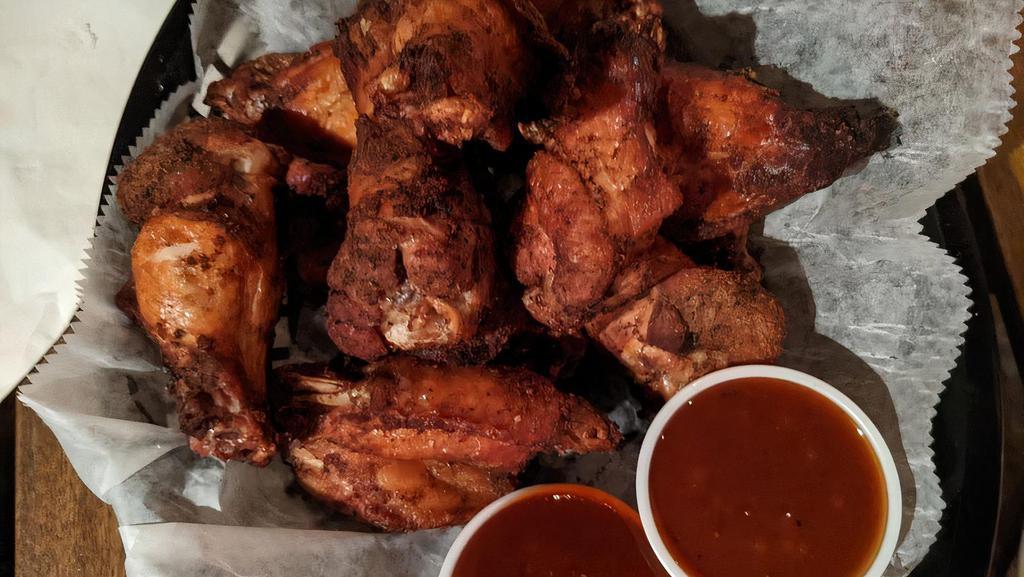 Bell'S Smoked Drums & Flats · Cherry wood smoked wings with our house rub; best served naked with sauce on the side.