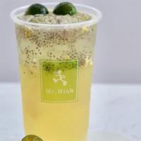 Kumquat & Lemon Fiber Jelly Tea (Large) · The perfect combination of tea and fruit that come with three different toppings (Aiyu Jelly...