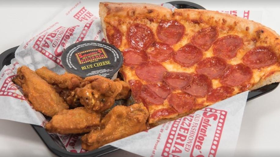 Superslice & Wing Combo · SuperSlice with 5 pc. wings & choice of sauce.