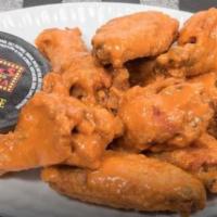 Jumbo Buffalo Wings · Served with Blue Cheese & Choice of Wing Sauce.