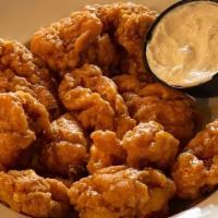 Boneless Wings · One pound fried and served with bleu cheese