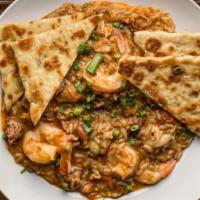 Brewhouse Jambalaya · A spicy Creole broth with chicken, shrimp, sausage, and long grain rice