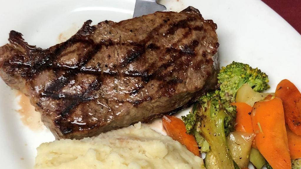 10 Oz. New York Sirloin Steak · Gluten Free.
