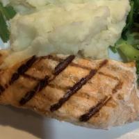 Grilled Salmon · Includes two side orders.